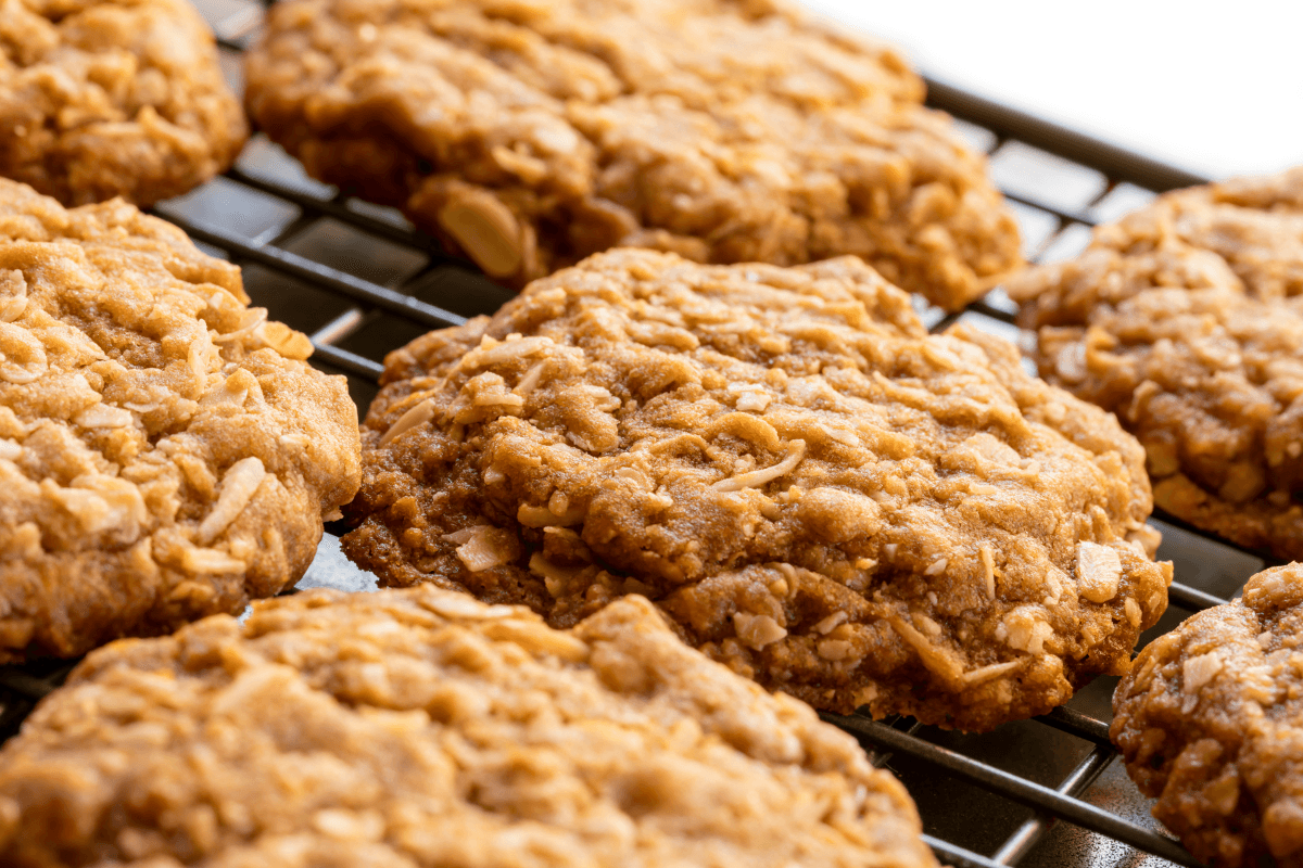 Chewy ANZAC Cookies